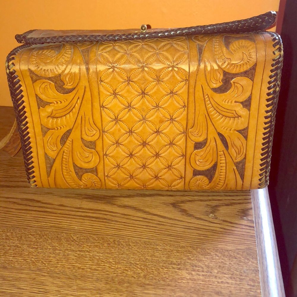 Western leather purse